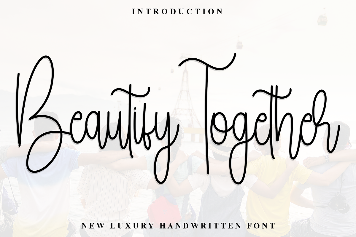 Beautify Together, a Handwritten Font by InermediaSTUDIO (Photo 1 of 8)