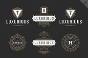 250 ornaments logos & monograms, a Branding & Logo Template by Vasya Kobelev (Thumbnail 7 of 23)