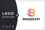 Brand Fast - Letter B Logo Template, a Branding & Logo Template by LOGOMAGINE (Thumbnail 1 of 16)
