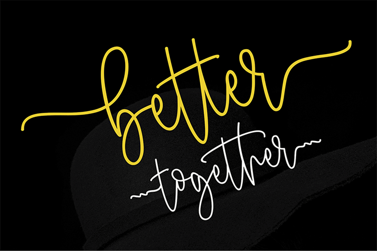 Mouctan Duo, a Script Font by Meutuwah (Photo 8 of 9)