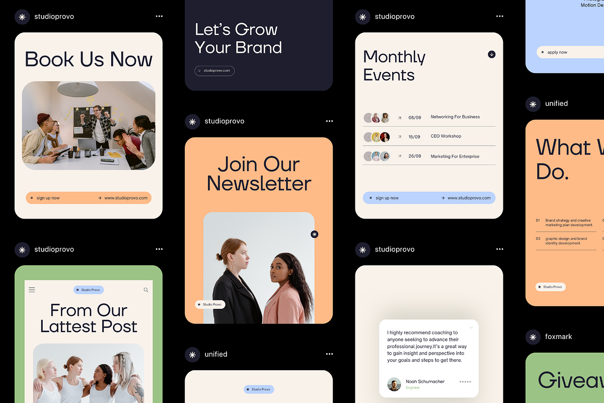 Business | Instagram Template Kit, a Social Media Template by Studio Provo (Photo 1 of 6)