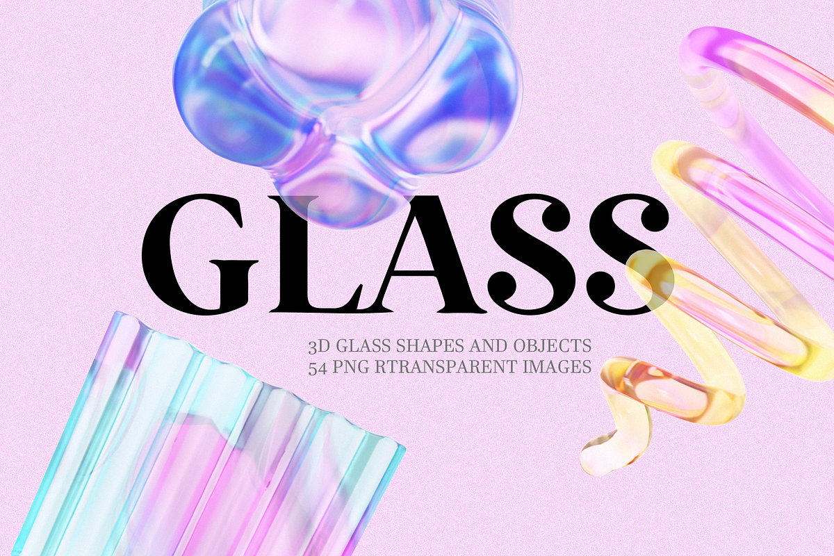 3D Glass Shapes/ Abstract collection, a Graphic by LarysaZabrotskaya (Photo 12 of 12)