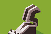 3D Illustration Isometric Collection, an Animal 3D Model by Designbytowo (Thumbnail 2 of 16)