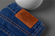 Jeans Leather Label Mockup, an Advertising Mockup by megostudi0 (Thumbnail 4 of 7)