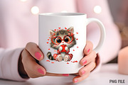 Kawaii Valentine Clipart Bundle, an Illustration by Craft Nest (Thumbnail 6 of 10)