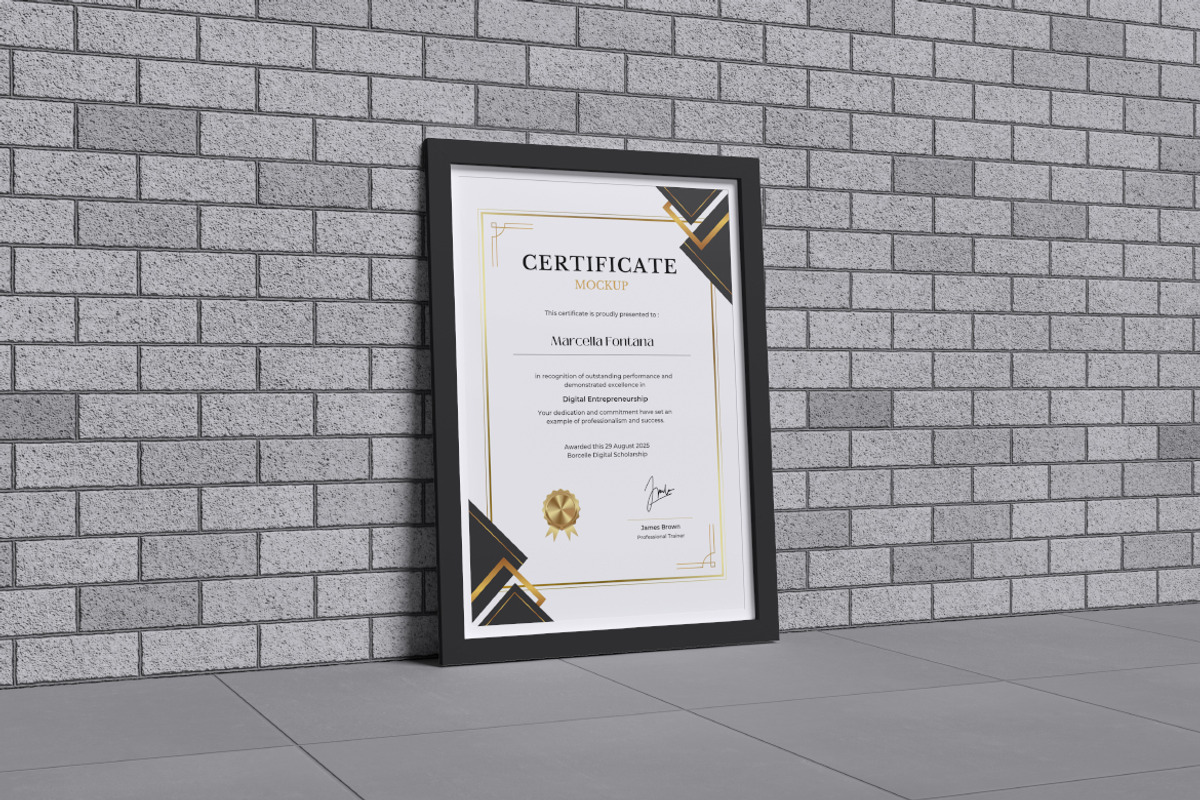 Certificate Mockup Bundle Set, a Merchandise Mockup by Rielismee (Photo 2 of 5)