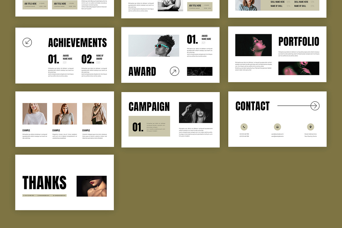Resume Presentation Template, a Presentation Template by MightyDesign (Photo 4 of 7)