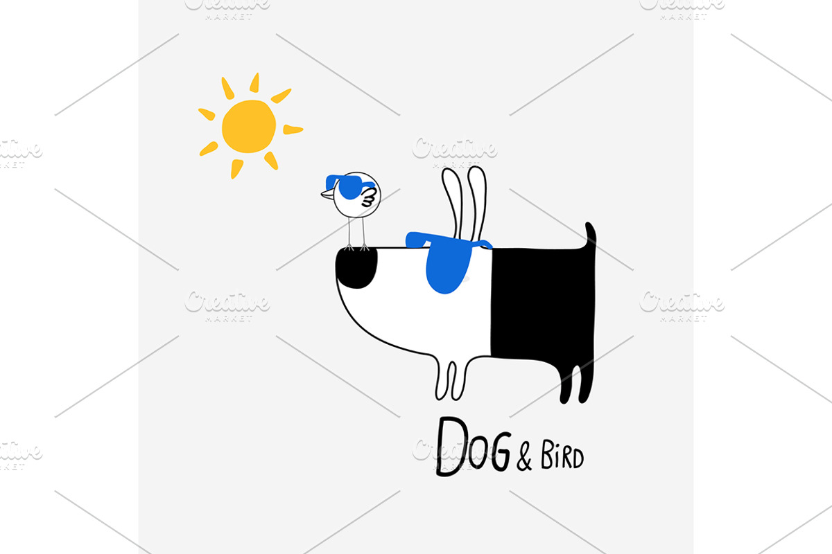 Dog & Bird Collection 3, an Animal Illustration by Irene Loal (Photo 4 of 11)
