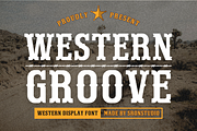 Western Groove - Western Font, a Serif Font by Sronstudio (Thumbnail 1 of 12)