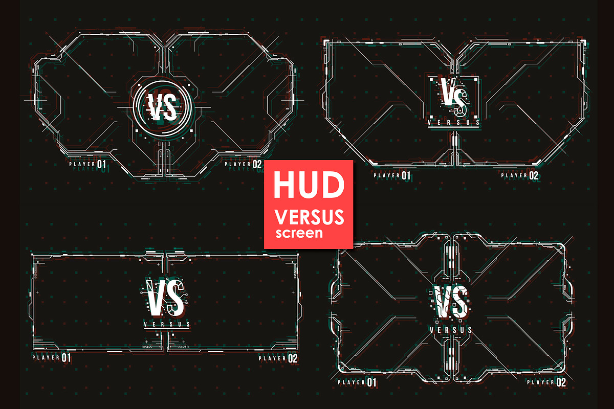 Set of Versus Screen in HUD Style., an Object Graphic by Andrew_Derr (Photo 2 of 6)