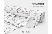 Woodland animals face pattern kids, a Pattern Graphic by Milatoo (Thumbnail 3 of 3)