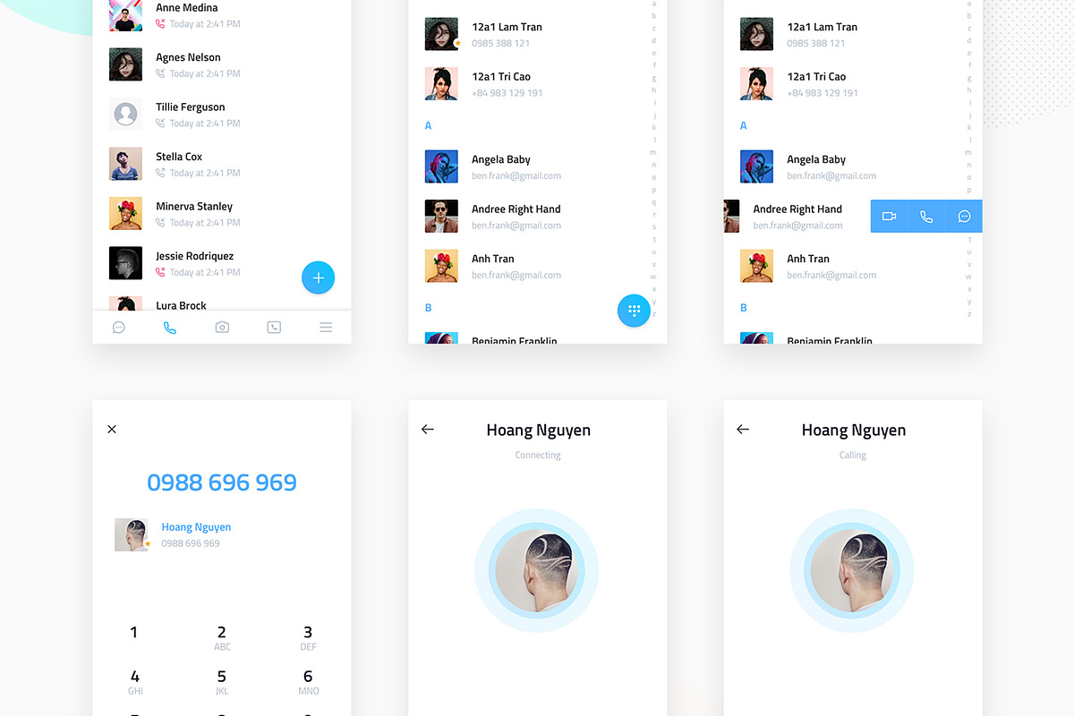 Chat App UI Kit, an UI Kit Template by Hoang Nguyen (Photo 4 of 4)