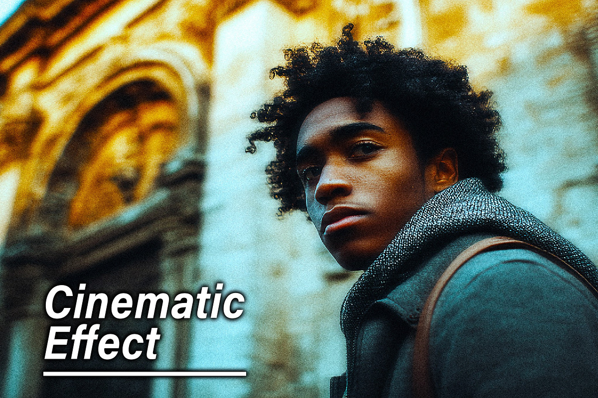 Film Cinematic Photo Effect, a Layer Style Add-On by studiogstock (Photo 1 of 2)