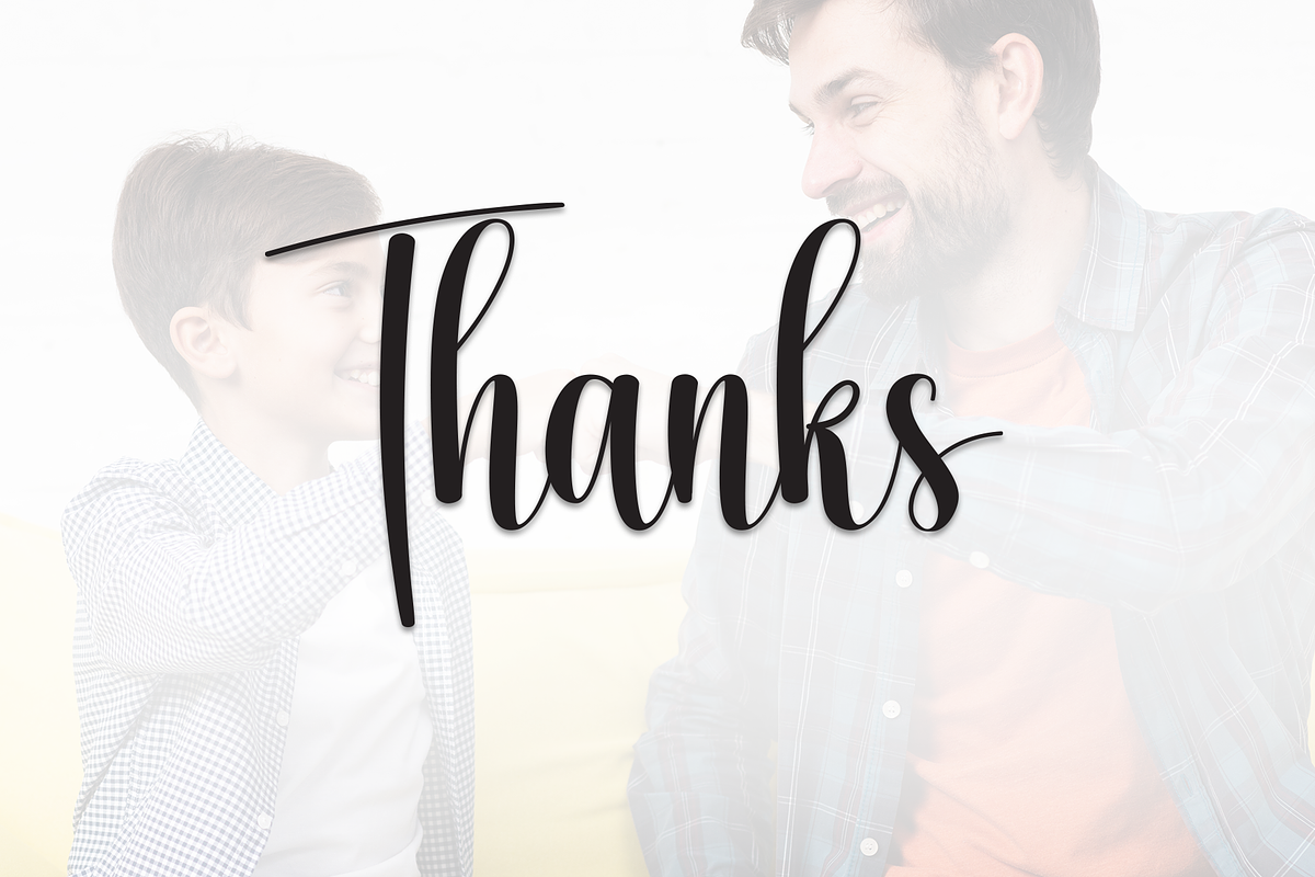 Hey Father | Script Font, a Handwritten Font by Scratchones (Photo 9 of 9)