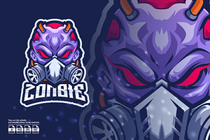 Zombie Mascot Esport Logo, a Branding & Logo Template by prps.std