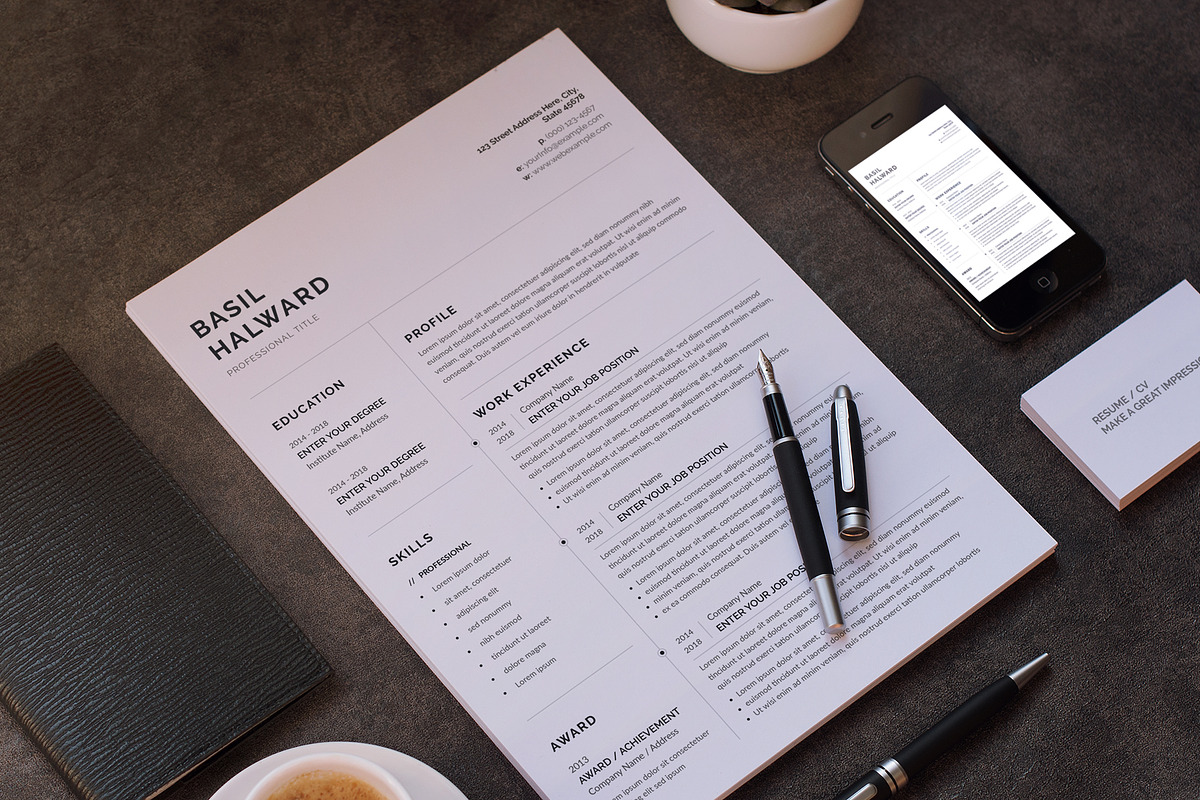 Minimalist Resume / CV, a Resume Template by Aspect_Studio (Photo 5 of 5)