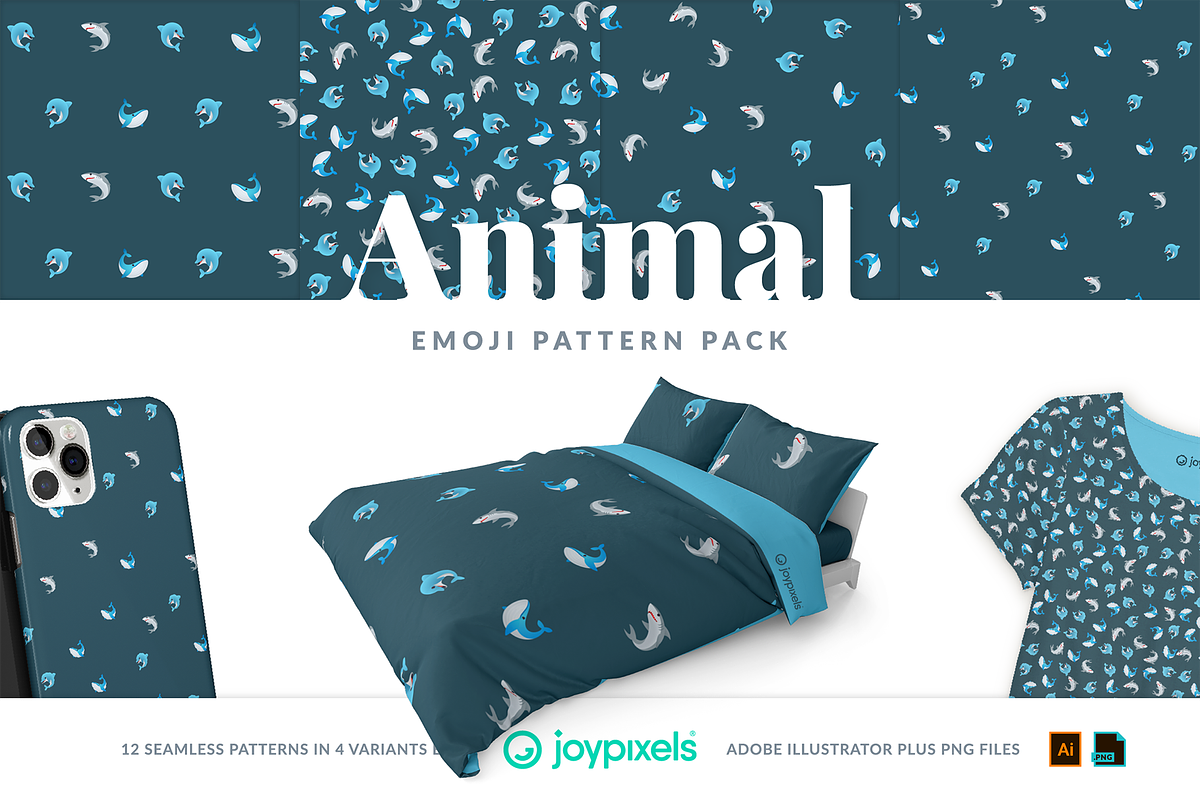 Animal Emoji Patterns by JoyPixels®, a Pattern Graphic by joypixels (Photo 6 of 13)