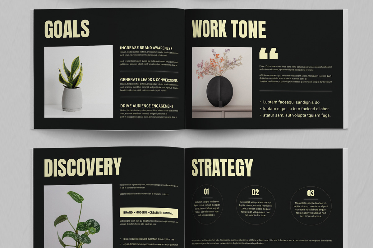 Brand Social Strategy Template, a Brochure Template by ContestDesign (Photo 4 of 5)