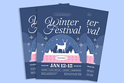 Winter Festival Flyer, a Flyer Template by Gumico Studio. (Thumbnail 2 of 3)