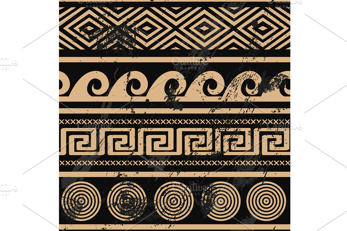 Greek Key and Decorative Border, an Object Illustration by Toltemara