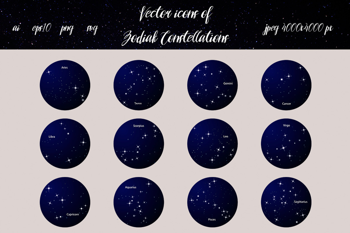 Constellations mini-set., an Illustration by Indie Khisa (Photo 4 of 8)