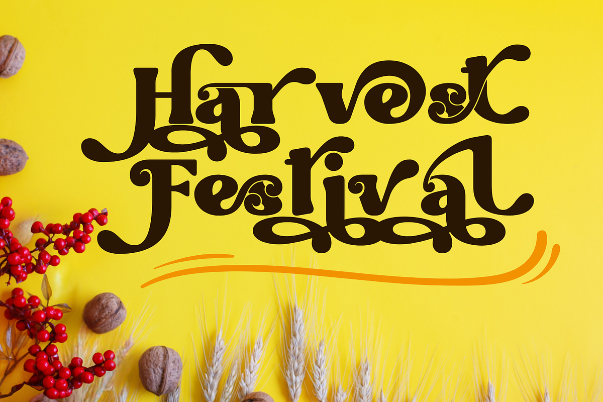 Boucher - Retro Ligature Font, a Serif Font by 177Studio (Photo 3 of 8)