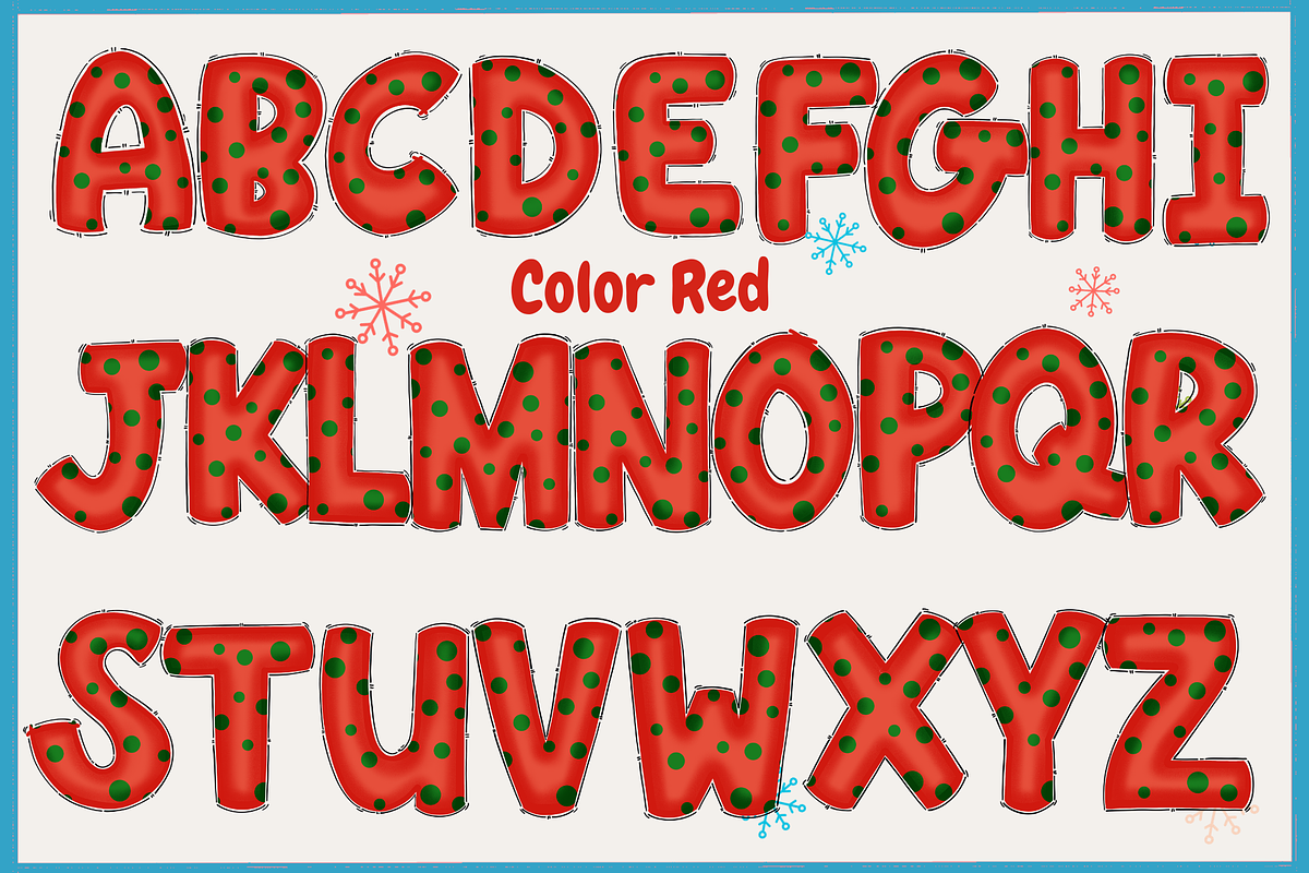 Christmas color set 6-PNG fonts, a Symbol Font by It me digital art (Photo 2 of 11)