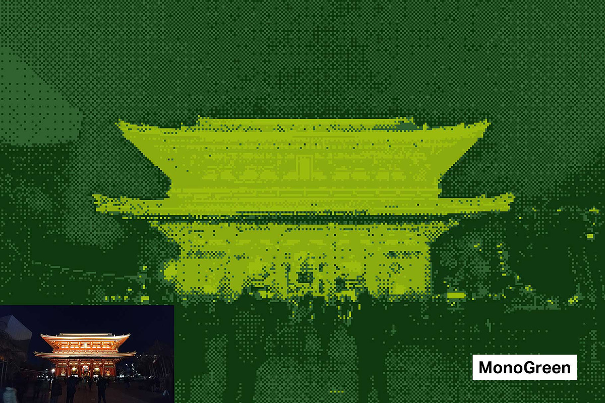 21 Pixel Art Photoshop Actions, an Action Add-On by SparkleStock (Photo 6 of 9)