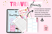 Chic Digital Travel Planner for Girl, a Templates & Theme by bellaROSEworkshop (Thumbnail 8 of 10)