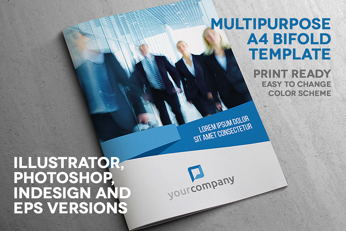 Multipurpose A4 Bifold / Print ready, a Flyer Template by INTERARTIVITY (Photo 1 of 7)