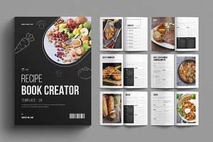 Recipe Book Creator Template Design