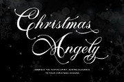 Christmas Angely, a Script Font by Letterara (Thumbnail 1 of 14)