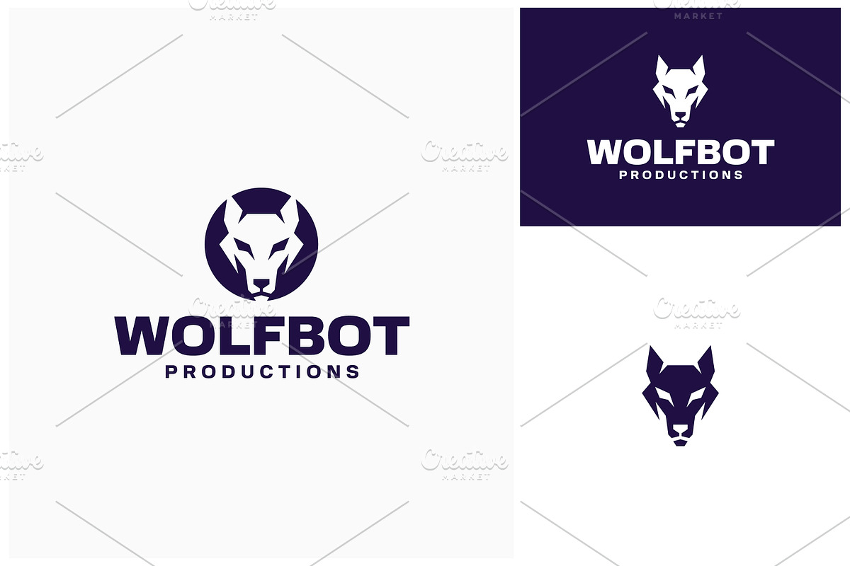 Modern Wolf Dog Head Face Logo, a Branding & Logo Template by Enola99d (Photo 2 of 2)