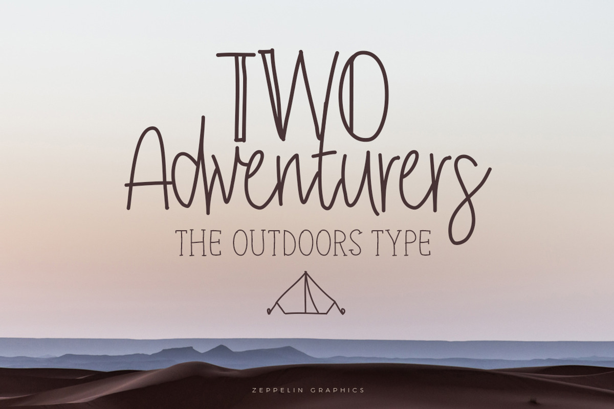 Two Adventurers Font + Bonus