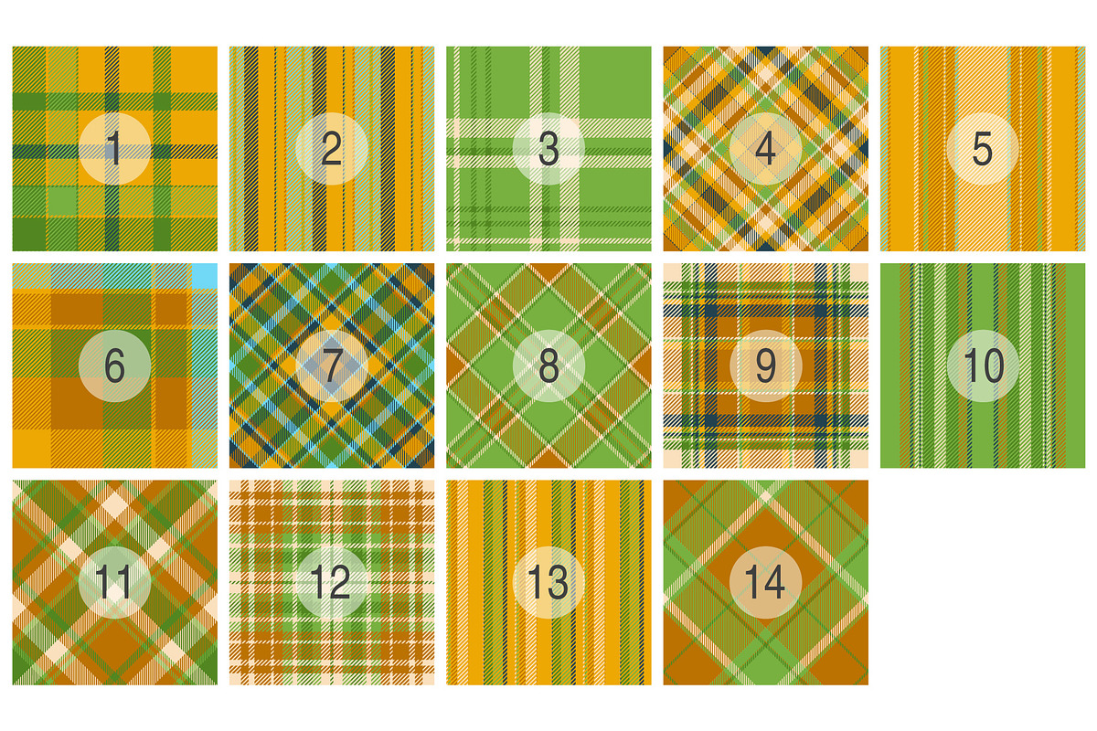 #89 Plaid Pattern in Nature Green, a Pattern Graphic by Plaid4You (Photo 2 of 9)