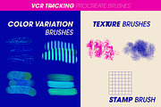 VCR Tracking Procreate Brushes, a Brush Add-On by LuOtero (Thumbnail 5 of 6)