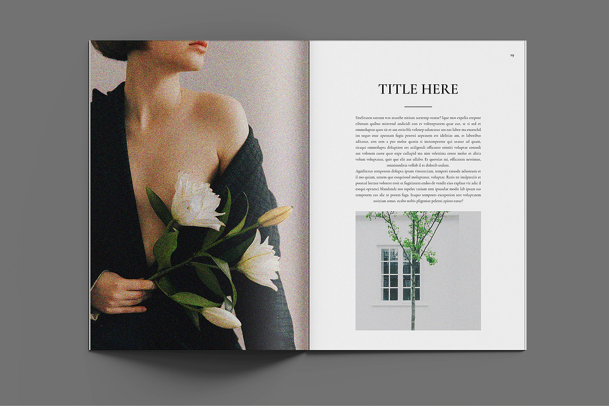 Book Title Layout Design Template, a Magazine Template by ElvinPrint (Photo 10 of 17)