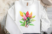 Celosia Flower Clipart, an Illustration by DreamCafeArt (Thumbnail 6 of 9)