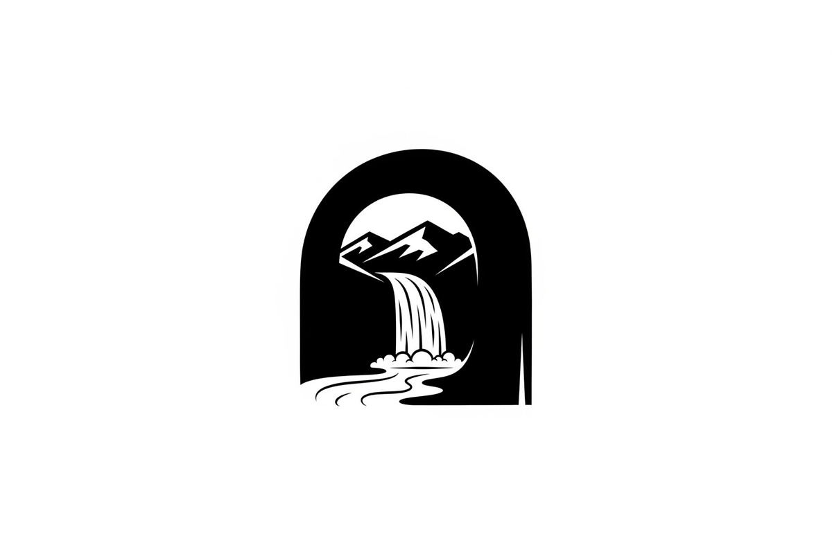 Waterfall Arch Landscape SVG Bundle, an Illustration by jahid234 (Photo 5 of 31)