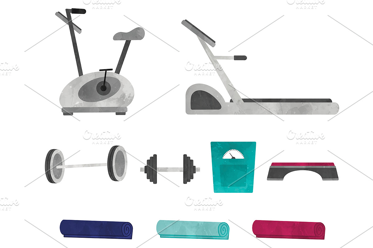 Fitness Workout Clip Art, an Illustration by SugarPickle Clip Art (Photo 2 of 3)