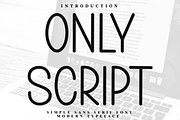 Only Script, a Sans Serif Font by InermediaSTUDIO (Thumbnail 1 of 8)