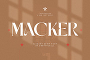 Macker Elegant Serif Font Typeface, a Serif Font by Graphicxell (Thumbnail 1 of 10)