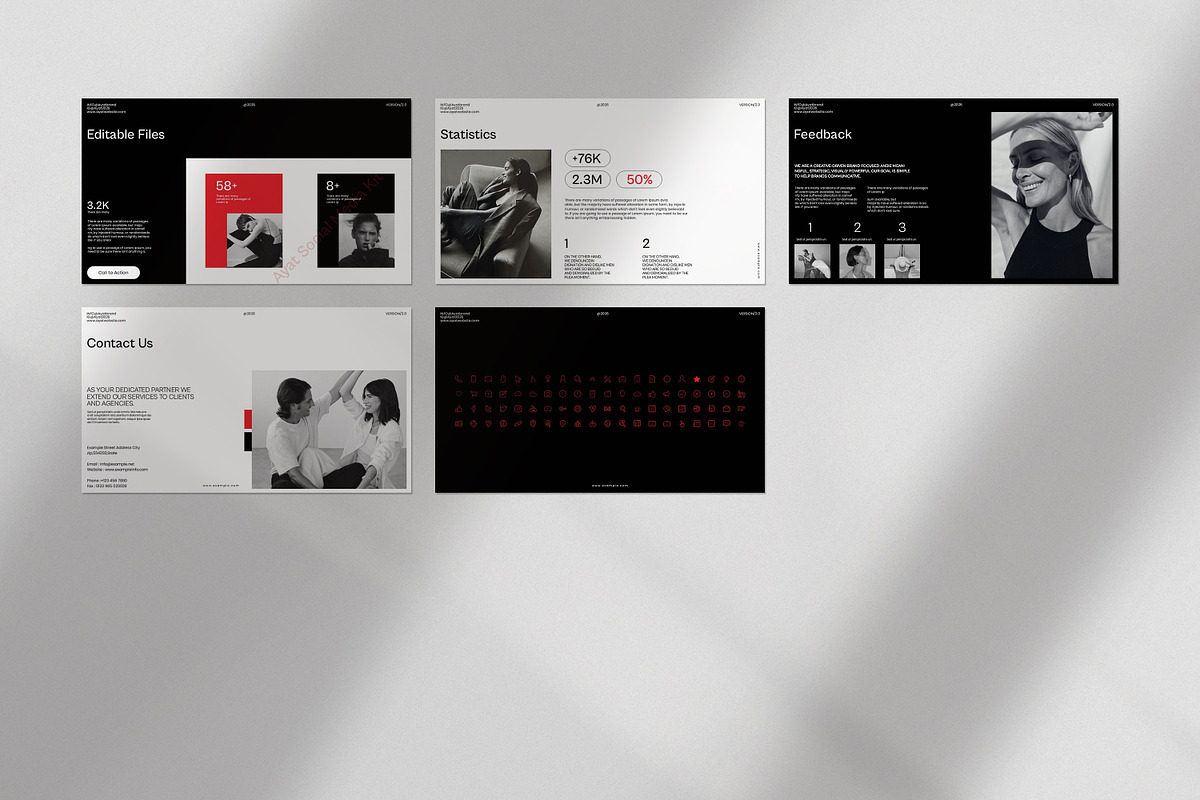 AYAT - Social Media Kit Presentation, a Presentation Template by CreativexGenius (Photo 11 of 12)
