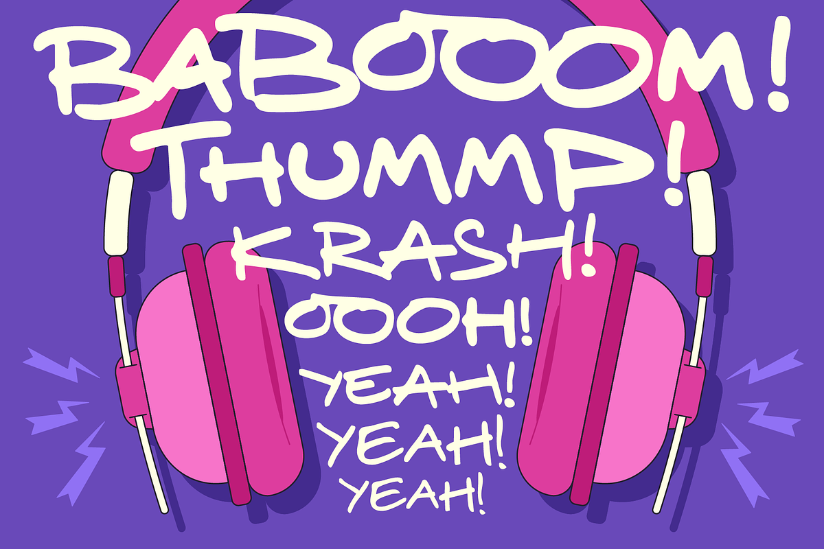 Craze Status: All Caps Comic Font, a Font by Wingsart Studio (Photo 7 of 13)