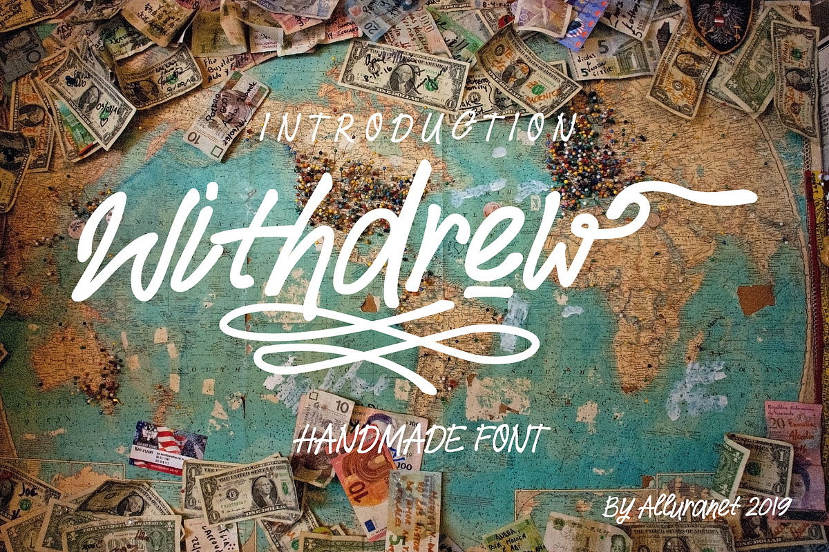 Withdrew - Modern Script Font