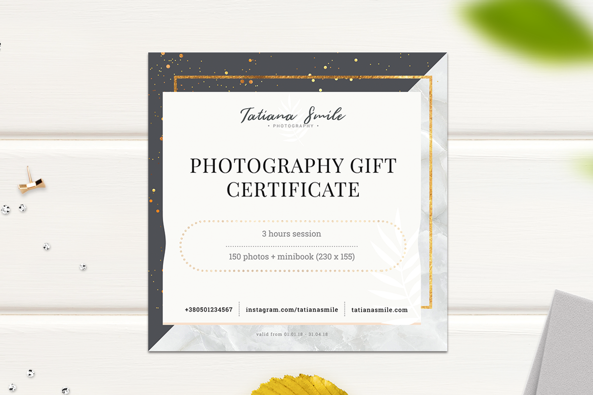 Photography Gift Сertificate, a Card Template by ArealPro (Photo 16 of 27)