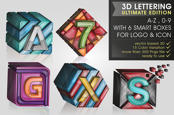 PREMIUM 3D lettering preview 6