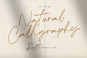 Rafter Handwriting Fonts Duo