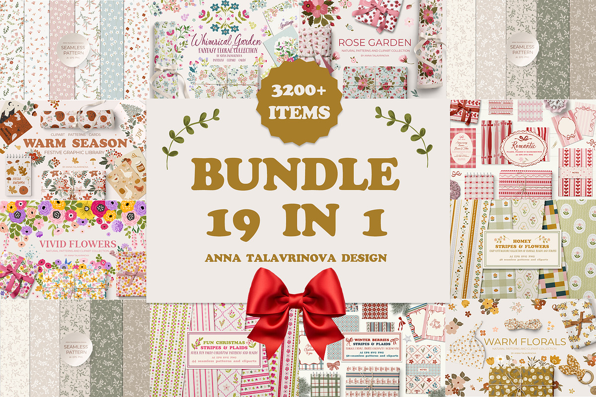 GRAPHIC BUNDLE 18 in 1, a Graphic by Cozy pattern shop (Photo 1 of 20)
