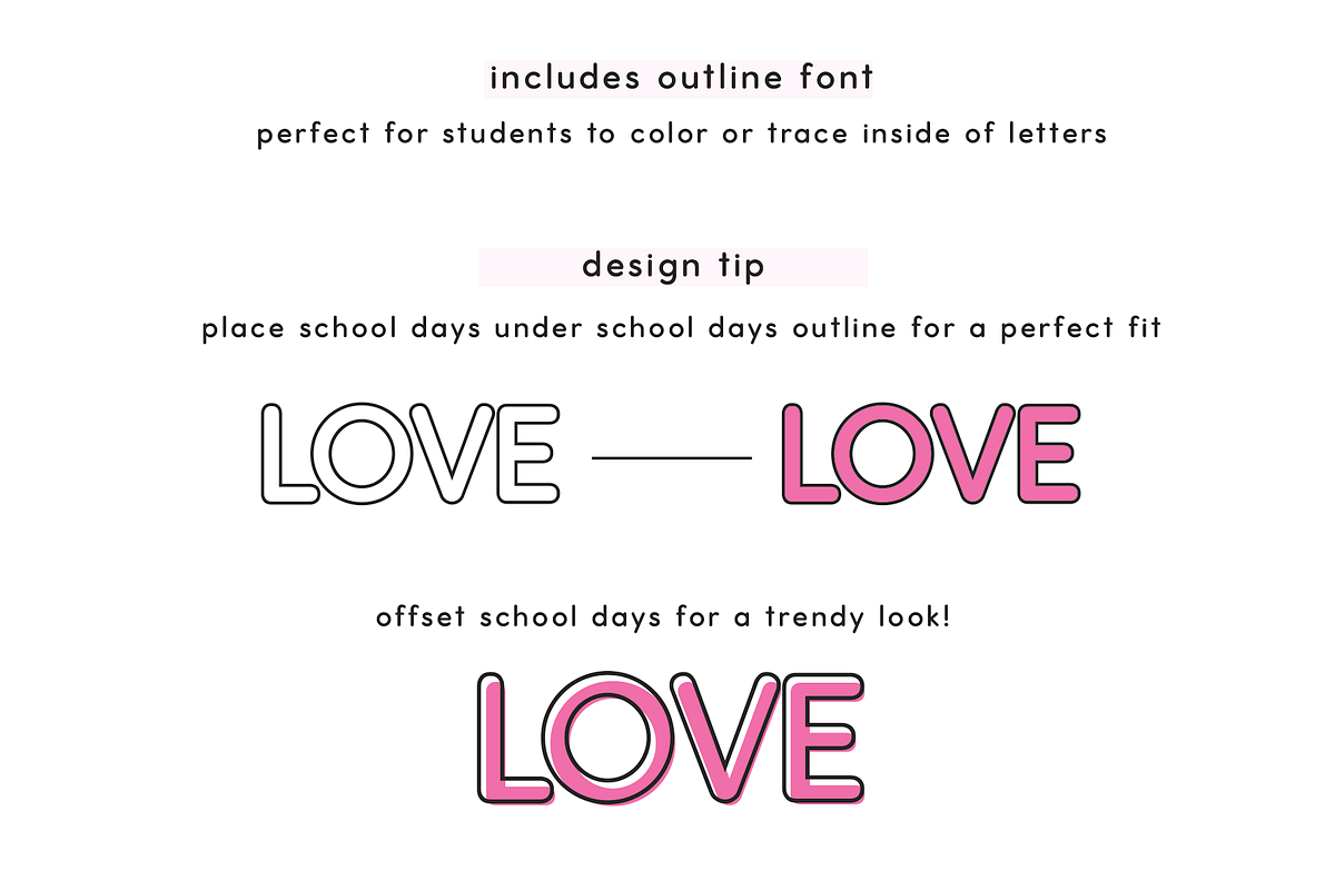 School Days Font, a Handwritten Font by KA Designs (Photo 5 of 10)